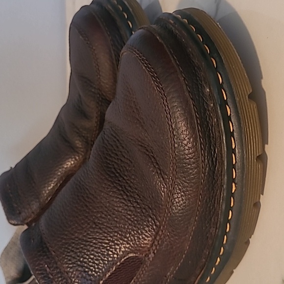 Dr Martens Orson Men's 10 Brown Leather Slip-On Loafers Shoes Slip Oil Resistant - Picture 12 of 14